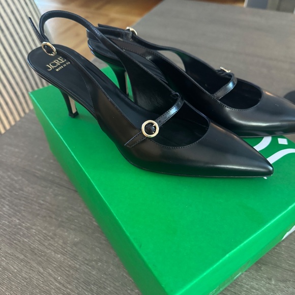 JCrew Kitten Heel, Black Brand New, Size 8.5 (39) - Picture 2 of 2